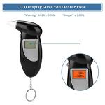 Compact Digital Breathalyzer with LCD Screen and Mouthpieces