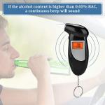 Compact Digital Breathalyzer with LCD Screen and Mouthpieces