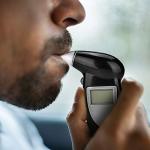 Compact Digital Breathalyzer with LCD Screen and Mouthpieces