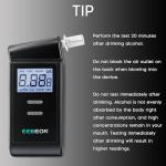 Accurate Fuel Cell Alcohol Breathalyzer with LCD Screen