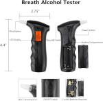 Portable LCD Alcohol Breathalyzer with 10 Mouthpieces