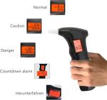 Portable LCD Alcohol Breathalyzer with 10 Mouthpieces