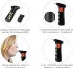 Portable LCD Alcohol Breathalyzer with 10 Mouthpieces