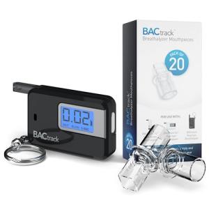 BACtrack Go Keychain Breathalyzer with 20 Mouthpieces
