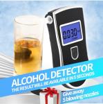 Portable High-Accuracy Alcohol Breathalyzer with 20 Mouthpieces