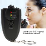 Keychain Alcohol Breathalyzer with LED Light