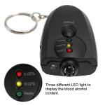 Keychain Alcohol Breathalyzer with LED Light