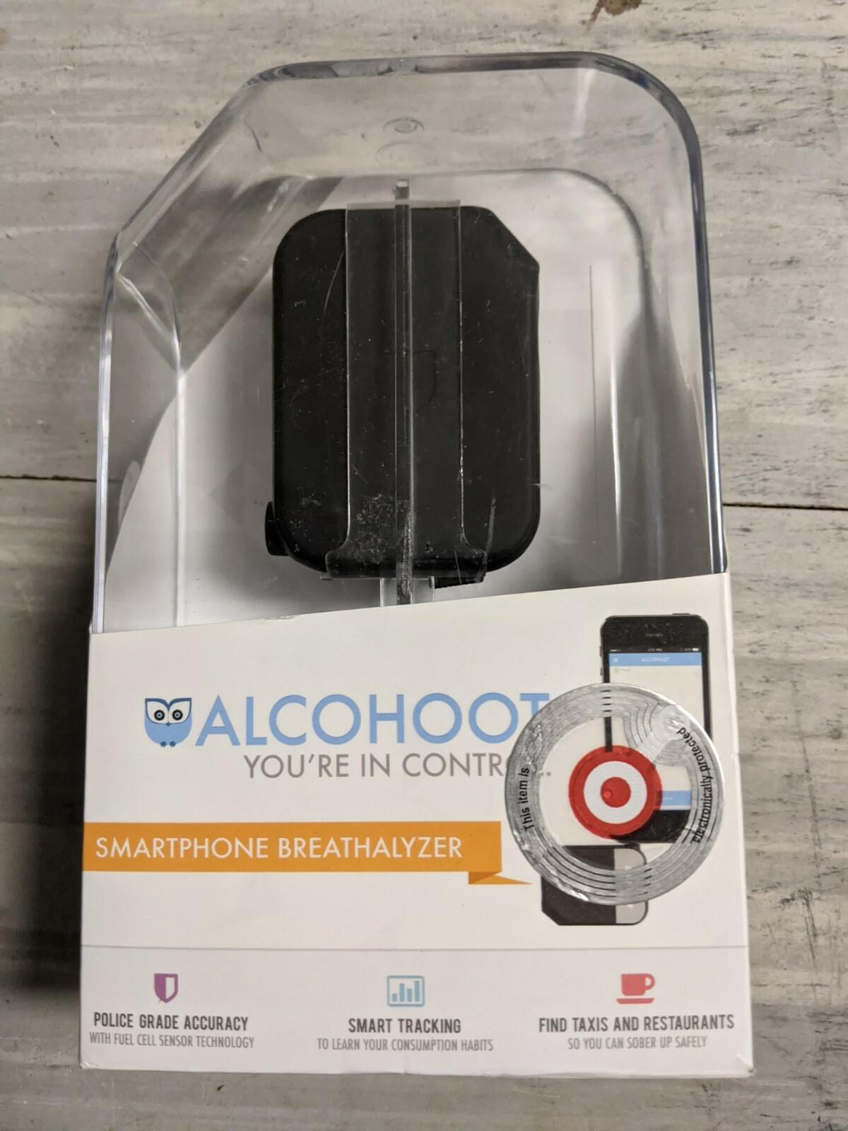 ALCOHOOT Smartphone Breathalyzer AHT101 - Black