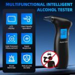 Blue Backlit LCD Breathalyzer - Easy Carry Tester