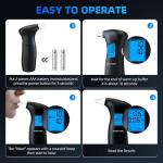 Blue Backlit LCD Breathalyzer - Easy Carry Tester