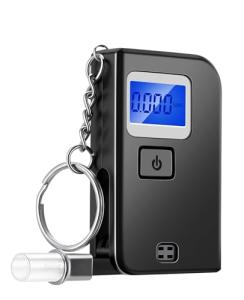 Compact Keychain Breathalyzer with LCD Display
