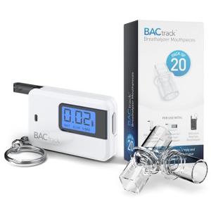 BACtrack Go Keychain Breathalyzer with Extra Mouthpieces