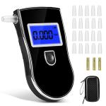 High-Accuracy Alcohol Breathalyzer with 20 Mouthpieces