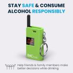 BACtrack Keychain Breathalyzer with 20 Mouthpieces