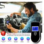 High-Accuracy Alcohol Breathalyzer with 20 Mouthpieces