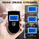 Portable Alcohol Breathalyzer with LCD Display & Mouthpieces