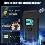 Portable High-Accuracy Alcohol Breathalyzer with LCD Display