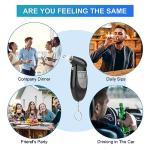 Zerone Portable Digital Alcohol Breathalyzer Keychain