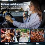 Portable High-Accuracy Alcohol Breathalyzer with LCD