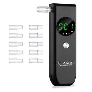 Portable Ketone Breath Analyzer with 10 Mouthpieces