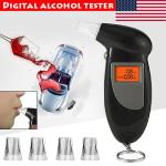 Portable LCD Alcohol Breathalyzer Keychain Tester