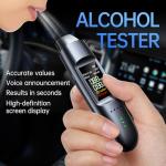 Portable High Accuracy Rechargeable Breathalyzer with LCD