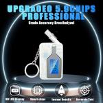 Keychain Alcohol Breathalyzer, Professional-Grade Tester