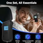 High-Accuracy Portable Breathalyzer with LCD Display