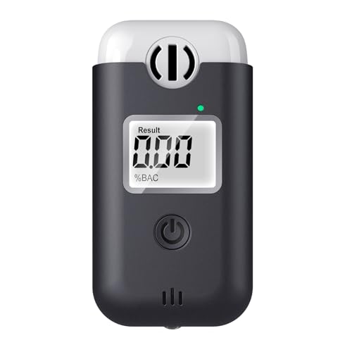 Portable Direct Blow Breathalyzer with Digital Blue LCD Display