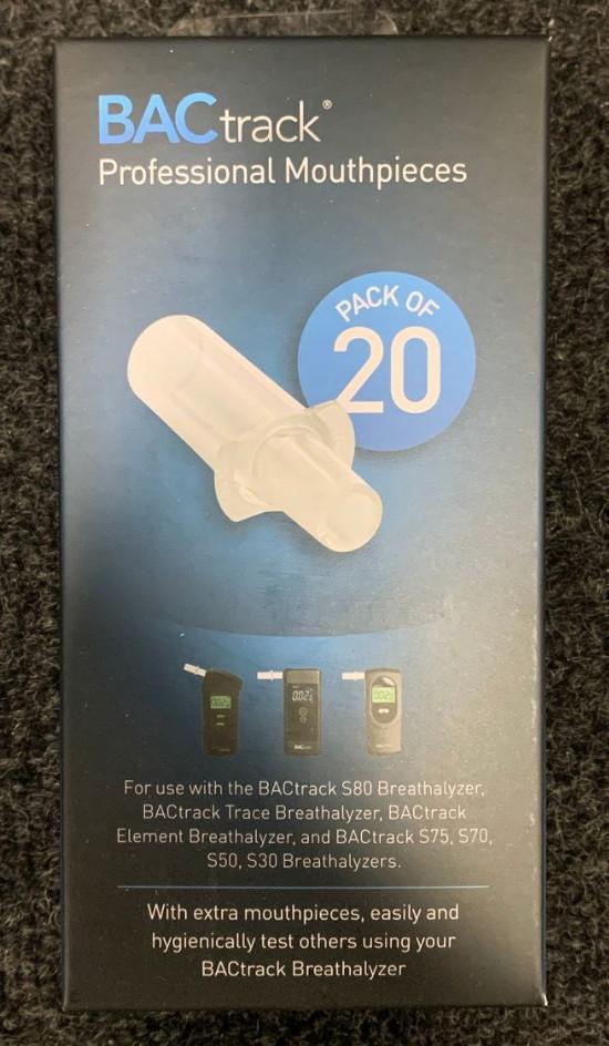 20 Pack Mouthpieces for S80 Breathalyzer and More