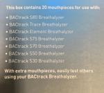 20 Pack Mouthpieces for S80 Breathalyzer and More