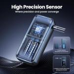 High-Accuracy Portable Alcohol Breathalyzer with 8 Mouthpieces