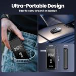 High-Accuracy Portable Alcohol Breathalyzer with 8 Mouthpieces