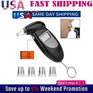 Portable Digital Breathalyzer with LCD Display