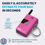 BACtrack Pink Keychain Breathalyzer | Ultra-Portable