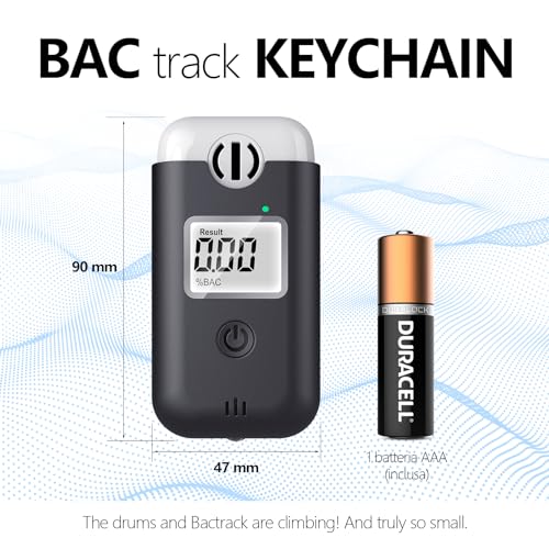 Portable Direct Blow Breathalyzer with Digital Blue LCD Display
