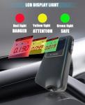 Portable Breathalyzer with Backlit Display and 10 Mouthpieces