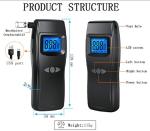 USB Rechargeable Portable Digital Alcohol Breathalyzer