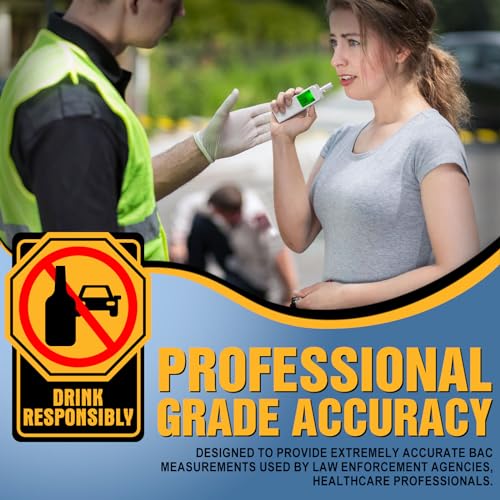 Professional Portable Breathalyzer | Accurate Alcohol Tester with Charger
