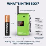 Green Keychain Breathalyzer | Ultra-Portable Alcohol Tester