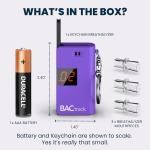 Purple Keychain Breathalyzer | Ultra-Portable Alcohol Tester