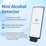 Portable Mini Breathalyzer for Smartphones - No Contact