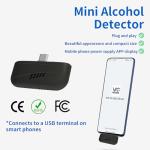 Portable Mini Breathalyzer for Smartphones - No Contact
