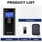 Amzeth High-Accuracy Breathalyzer with LCD Display