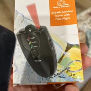 Keychain Breathalyzer with Light - Alcohol Tester