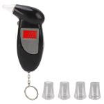Portable Alcohol Breathalyzer with Audible Alert and 5 Mouthpieces
