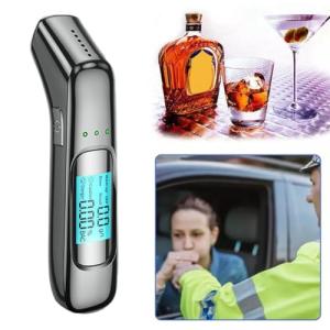 High-Accuracy Portable Alcohol Breathalyzer with LCD Display