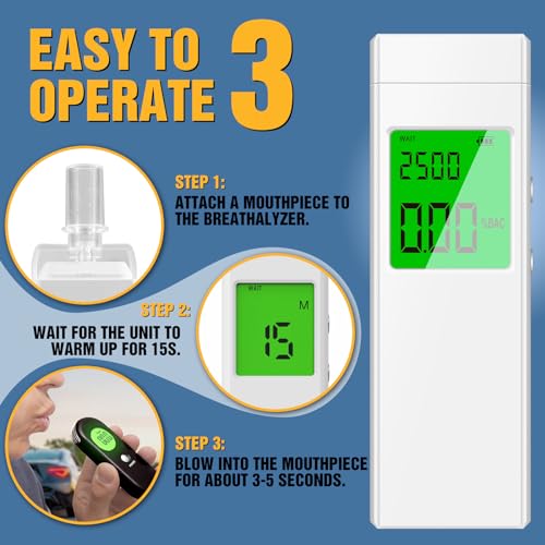Professional Portable Breathalyzer | Accurate Alcohol Tester with Charger
