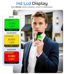 High-Accuracy Rechargeable Personal Breathalyzer with LCD