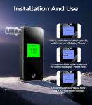 High-Accuracy Rechargeable Personal Breathalyzer with LCD